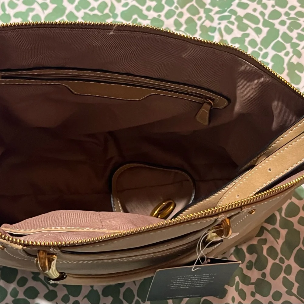 London Fog Classic Tan Laptop Bag